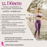 32. Dönem | Canlı Zoom Ders Programı (21 Eylül– 16 Ekim 2026)