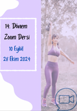 14. Dönem Zoom Ders Programı| 10 Eylül - 28 Ekim 2024