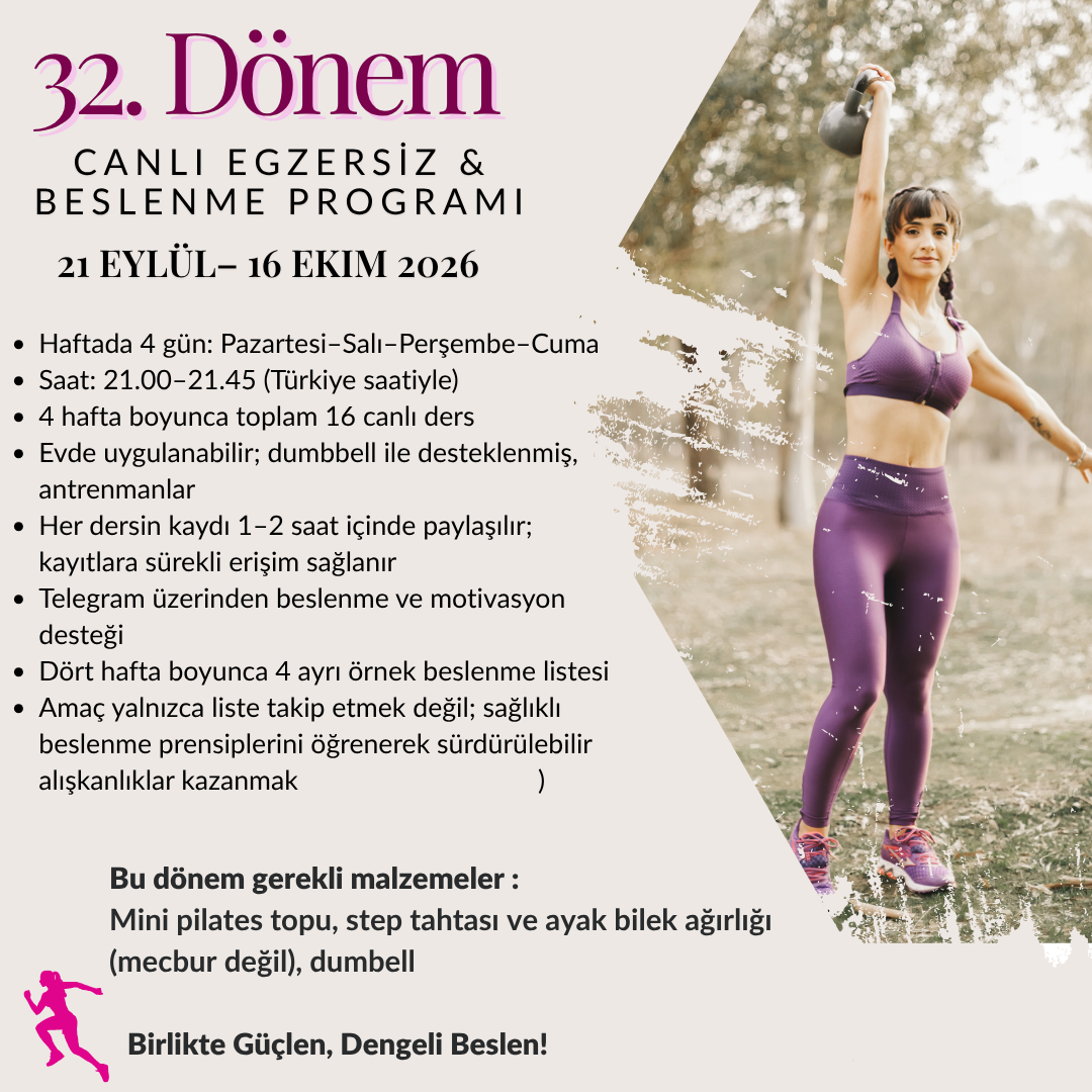 32. Dönem | Canlı Zoom Ders Programı (21 Eylül– 16 Ekim 2026)