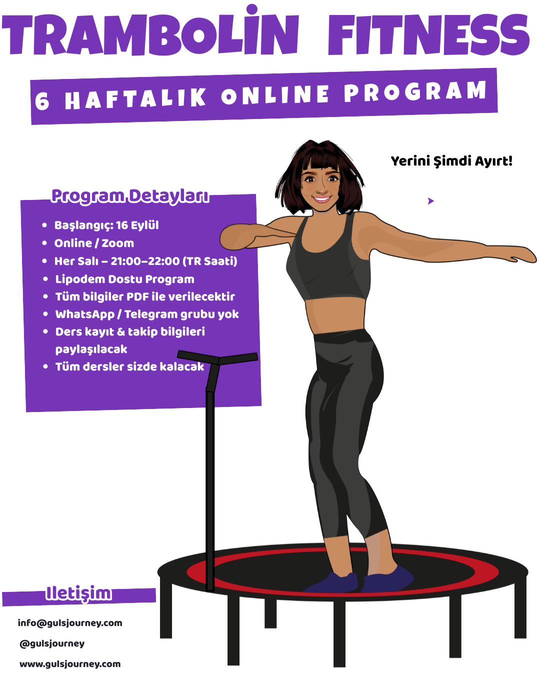 Trampoline Fitness – 6 Haftalık Online Program