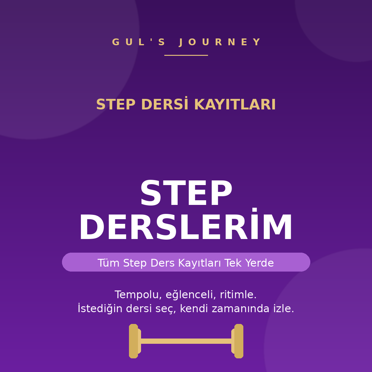 Step Dersleri (Zoom Kayıtları)